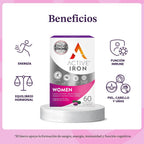 Suplemento de hierro activo de 25 mg + multivitamínico para mujeres...