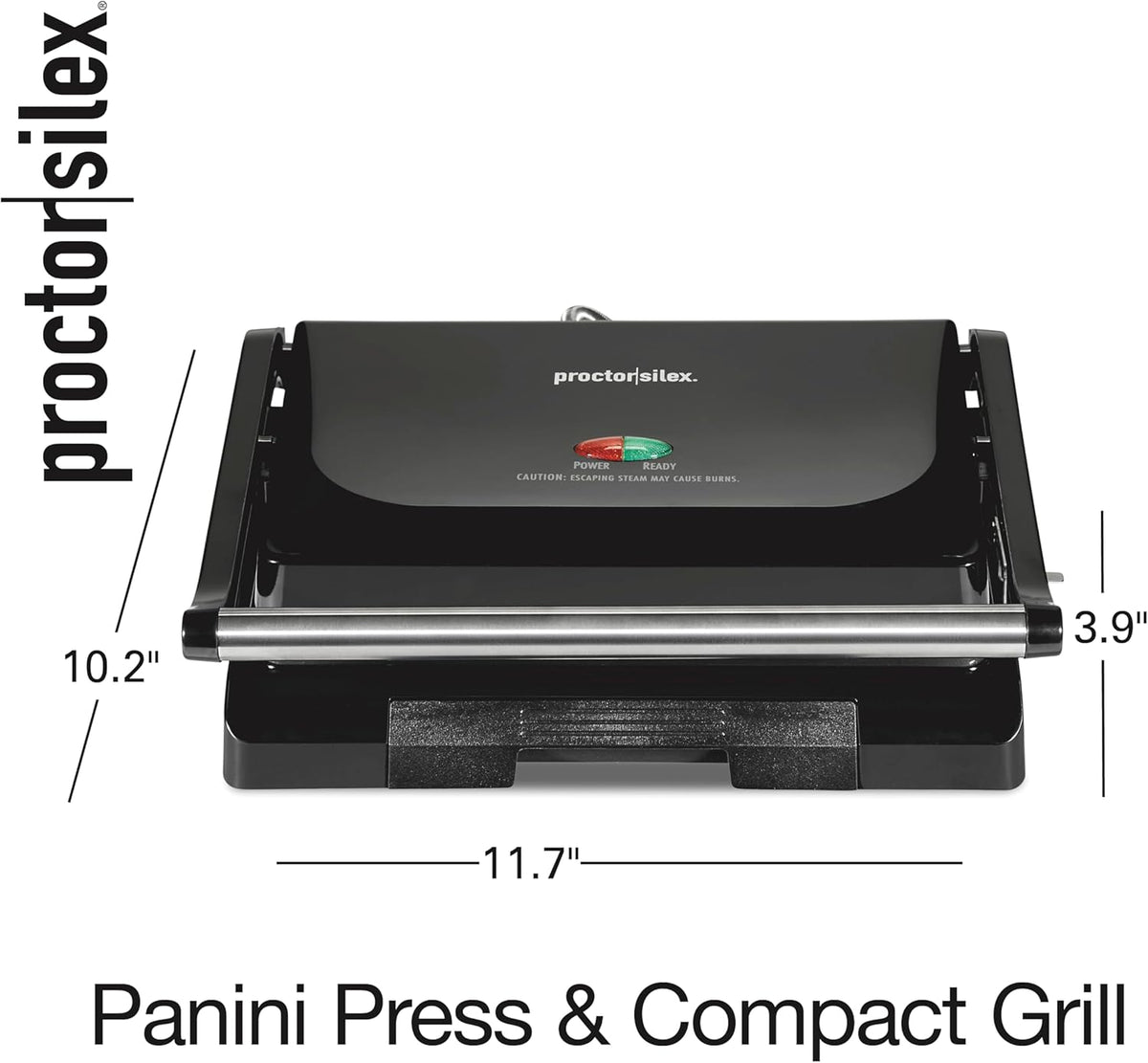 Proctor Silex Panini Press - Parrilla para sándwiches y parrilla eléctrica
