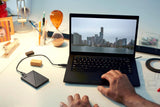 WD 2TB My Passport, Disco duro externo portátil, negro, software de...