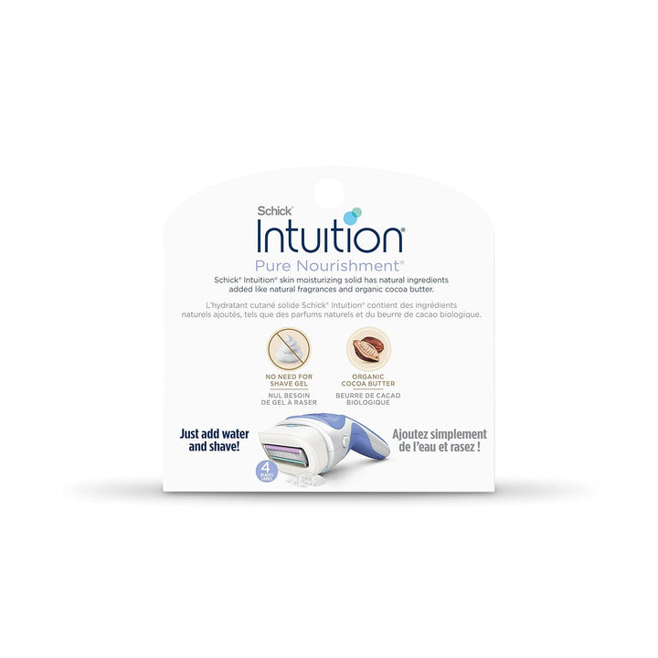 Recambio Schick Intuition, Navajas de Nutrición Pura para Mujeres |...