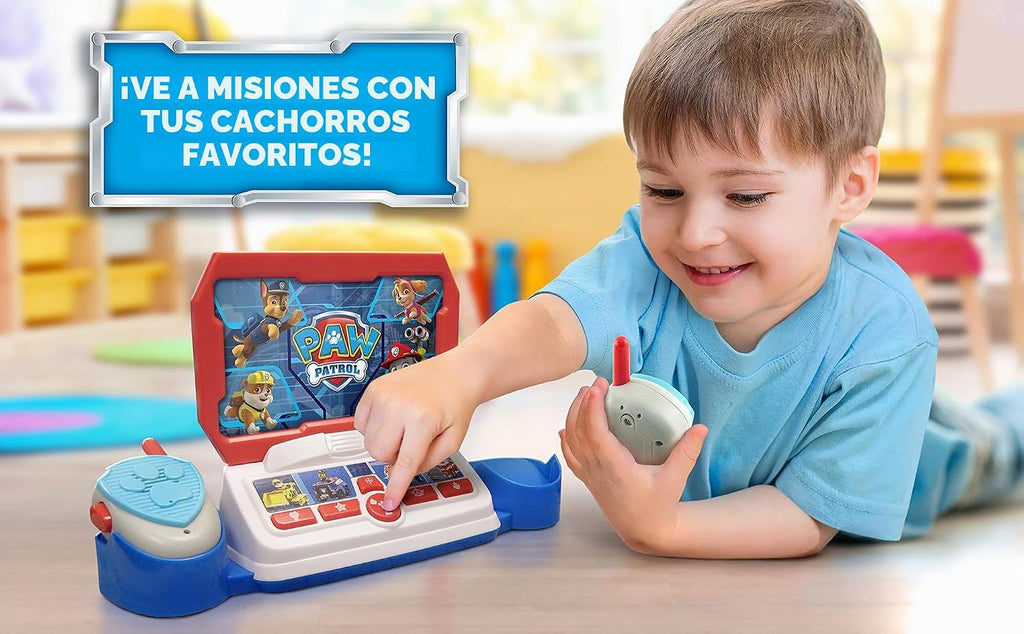 Centro de comando Walkie Talkie de juguete de Paw Patrol para niños, divertidos juguetes de Paw Patrol