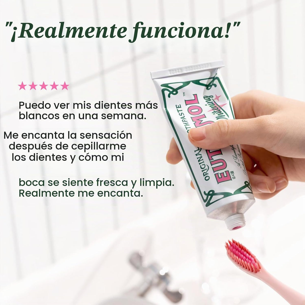 EUTHYMOL Pasta de dientes blanqueadora (3.7 onzas líquidas x 3, paq...