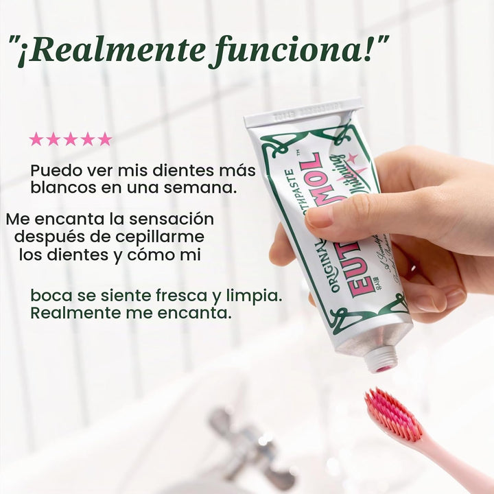 EUTHYMOL Pasta de dientes blanqueadora (3.7 onzas líquidas x 3, paq...