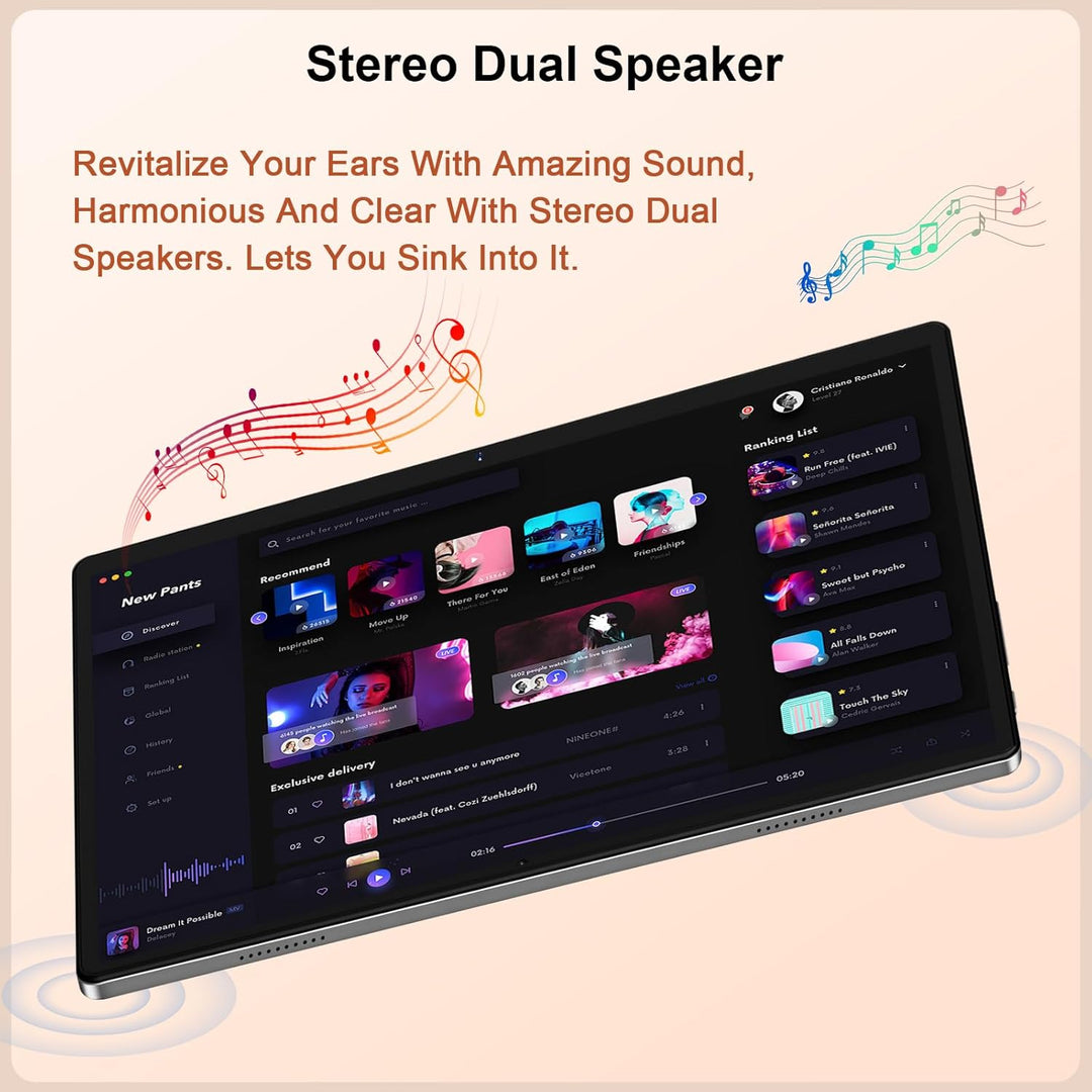 Dghrti Tablet de 10 pulgadas, 22 GB de RAM+128 GB ROM+1 TB Expand,...