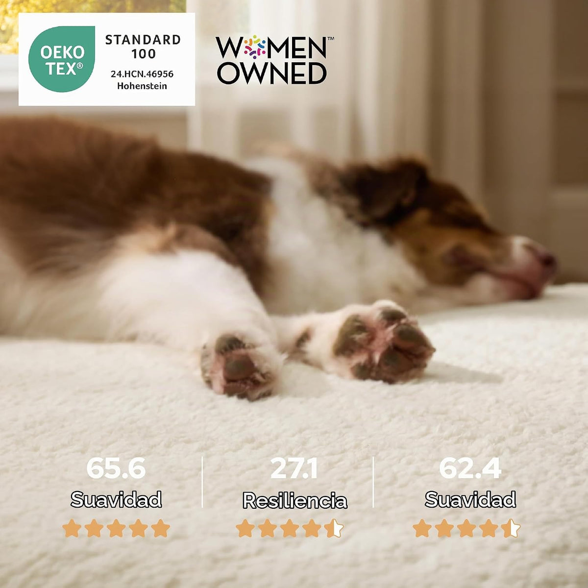 Bedsure Camas lavables para perros de tamaño grande con sherpa cómoda