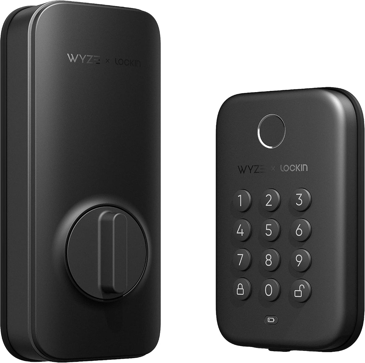 Wyze Cerrojo de Bloqueo Automático, Entrada sin Llave con Huella Dactilar para Puerta, Reemplazo de Cerradura Inteligente Bluetooth, Teclado Retroiluminado, IPX5 Resistente a la Intemperie, Historial