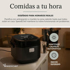 Olla arrocera y vaporera baja en azúcar para 10 tazas