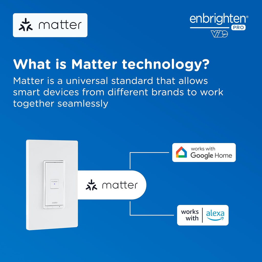 Interruptor de luz regulador inteligente, materia, MyBright