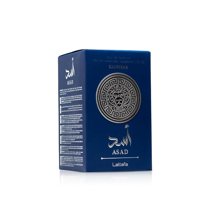 Lattafa Asad Zanzibar - Fragancia duradera de perfume Eau de Parfum...