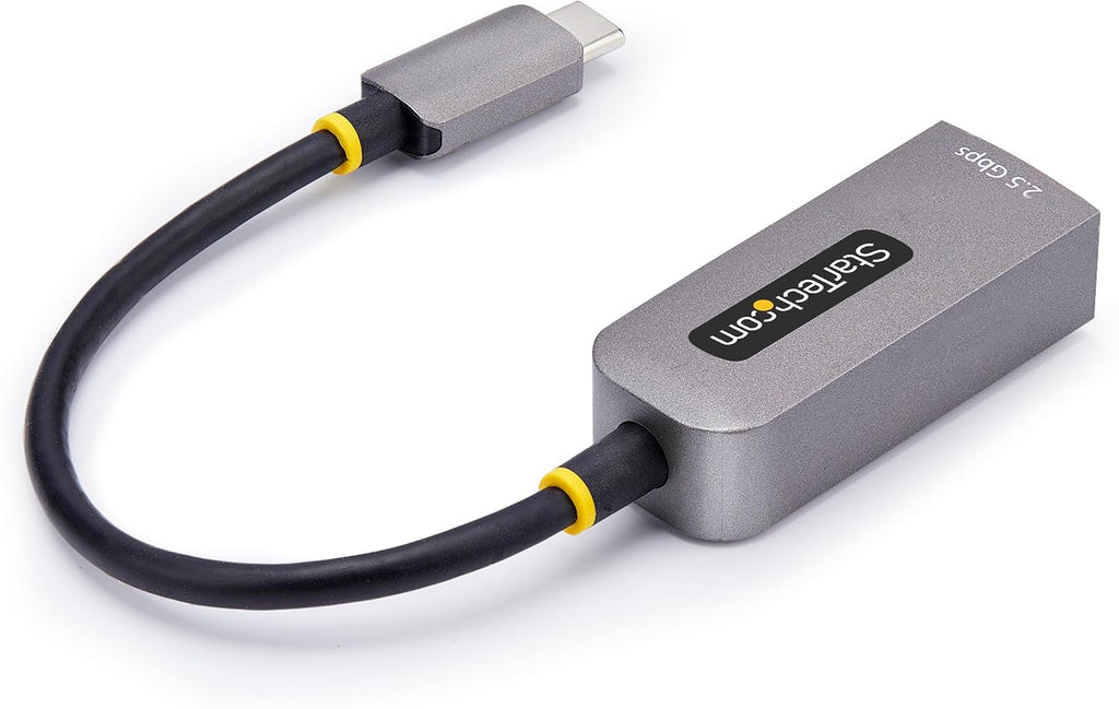 StarTech.com Adaptador USB-C a Ethernet de 2.5GbE, NIC NBASE-T, USB 3.0 Tipo-C de 2.5/1G de Velocidad Múltiple de Red, Compatible con Thunderbolt