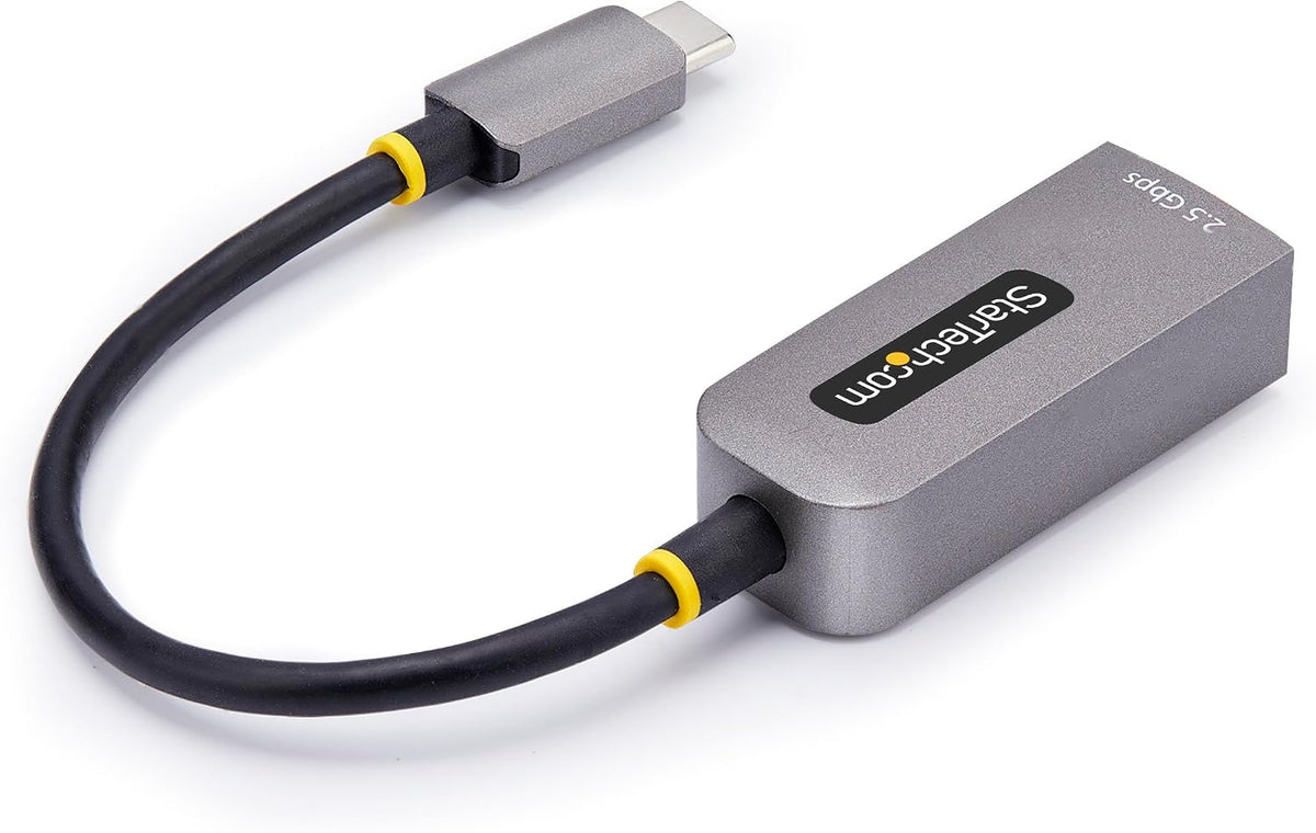 StarTech.com Adaptador USB-C a Ethernet de 2.5GbE, NIC NBASE-T, USB 3.0 Tipo-C de 2.5/1G de Velocidad Múltiple de Red, Compatible con Thunderbolt