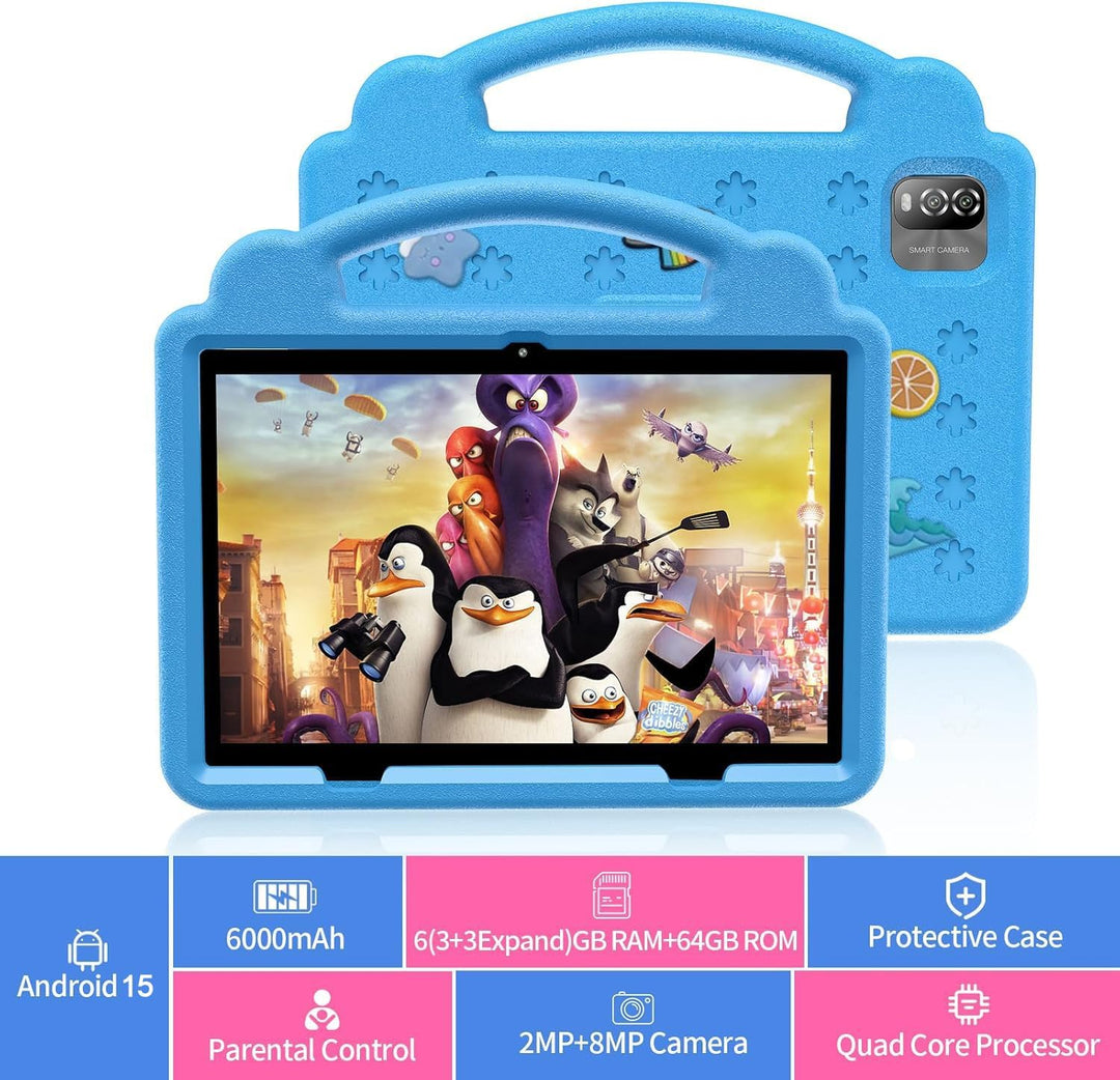 VOLENTEX Tablet de 10 Pulgadas para Niños con Estuche, Tablet Andro...