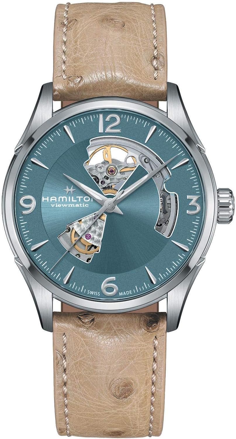 Hamilton Jazzmaster Open Heart Reloj automático para hombre, caja de 1.654
