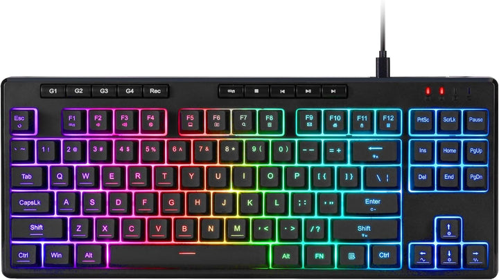 Redragon K516 Shiva TKL Teclado de membrana RGB con cable para jueg...