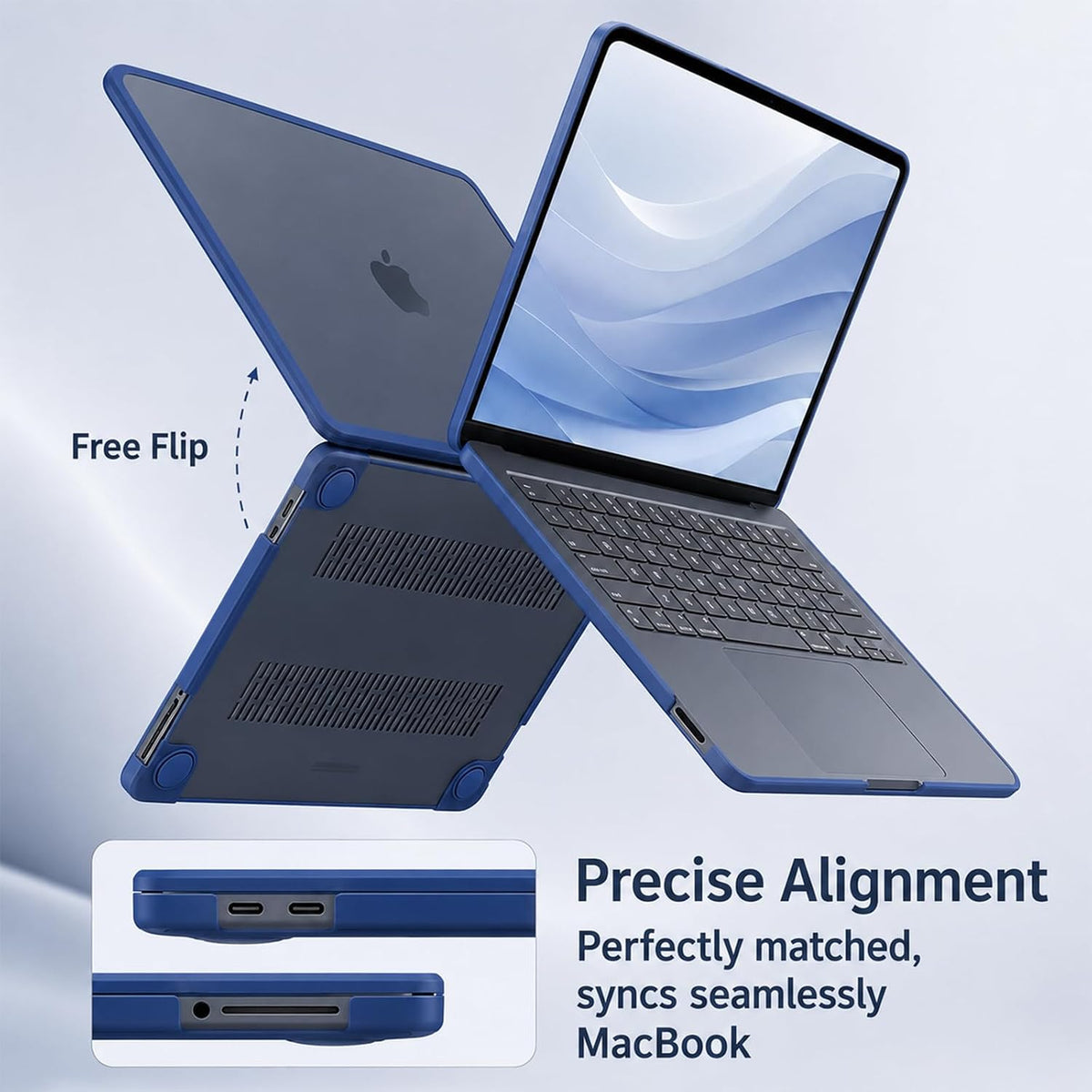 Yiodelu Juego de 3 fundas protectoras para MacBook Neo 2026 de 13 p...