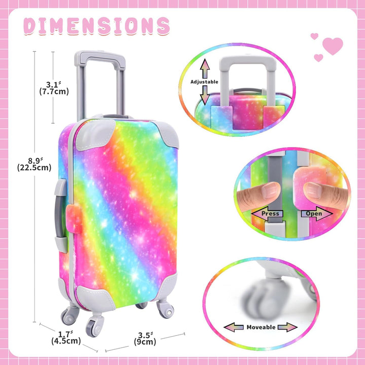 K.T. Fancy 23 piezas de ropa y accesorios para muñecas americanas d...