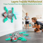 Lagarto de escalada de pared recargable con control remoto