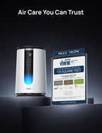 DREO Purificador de aire para el hogar, modo de sueño HEPA, AHAM VERIFIDE purificadores de aire para dormitorio, mascotas, humo, polvo, polen y olores, monitor PM2.5, modo automático y turbo, 4