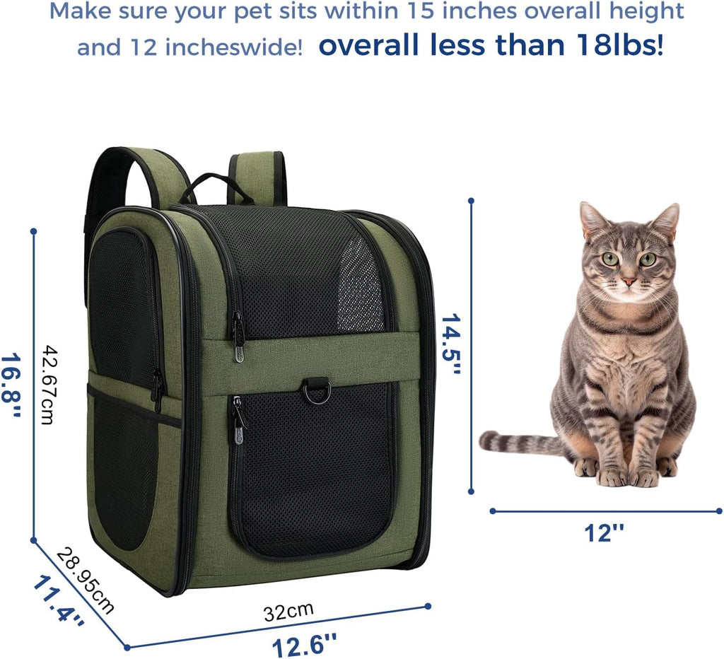 Apollo Walker - Mochila portadora para gatos, marco de soporte
