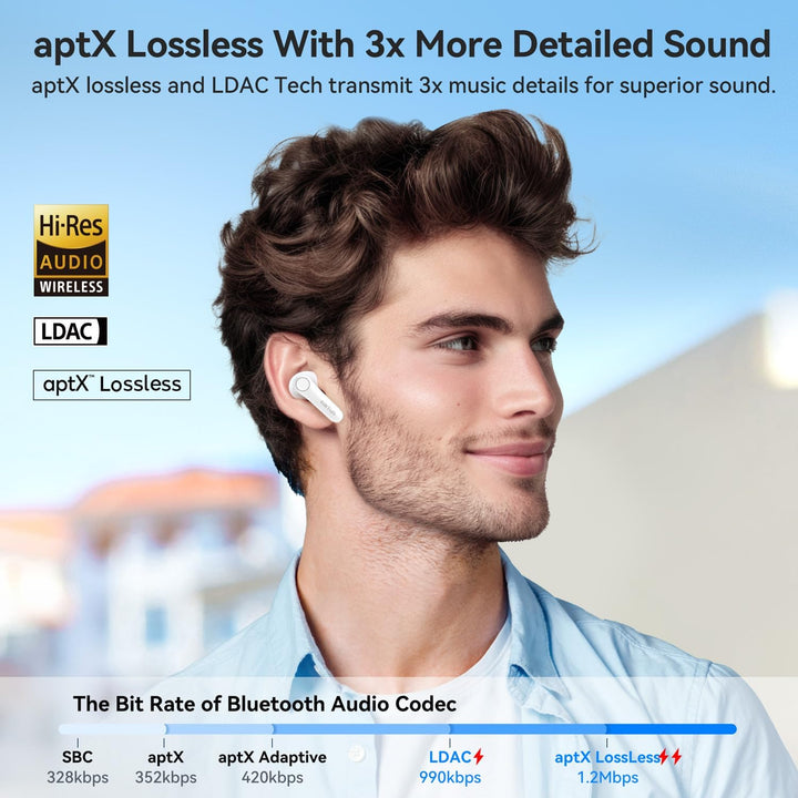 EarFun Air Pro 4 Auriculares inalámbricos híbridos adaptativos con...
