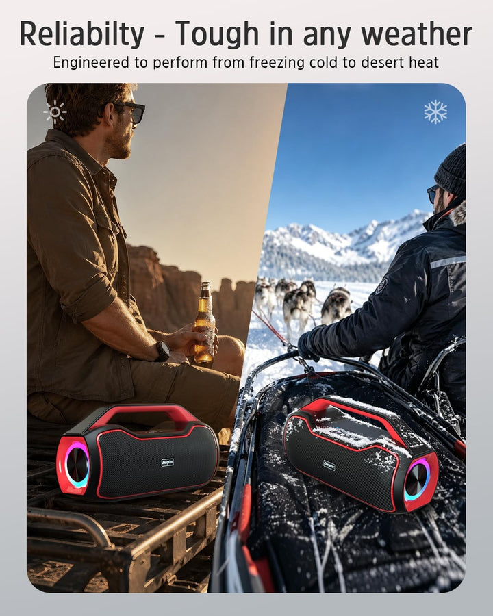 Altavoz Bluetooth portátil inalámbrico, sonido estéreo alto de 120...