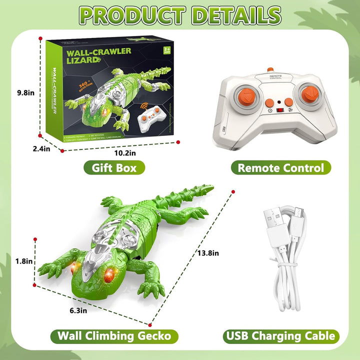 Youngyes Wall Crawler Gecko robot recargable de control