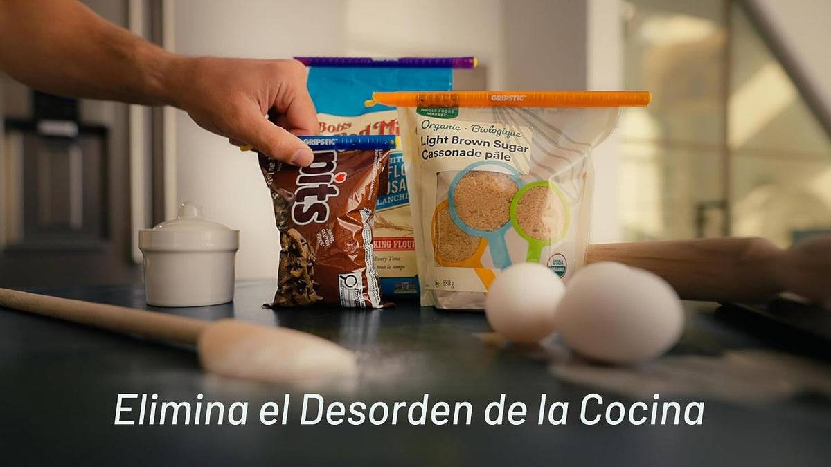 GripStic Paquete de 12 selladores de bolsas de alimentos surtidos