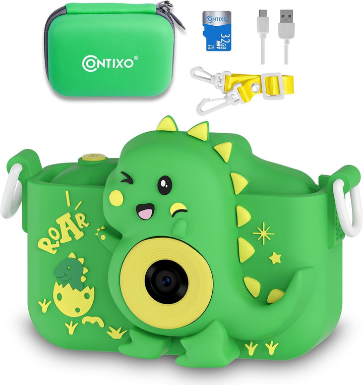 Contixo KC3A - Cámara digital para niños, cámara infantil de 1080P...
