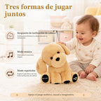 Juguete de peluche de Golden Retriever, juguete musical interactivo
