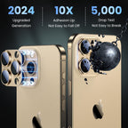 Uyiton Protector de lente de cámara para iPhone 16 Pro/iPhone 16 Pro Max