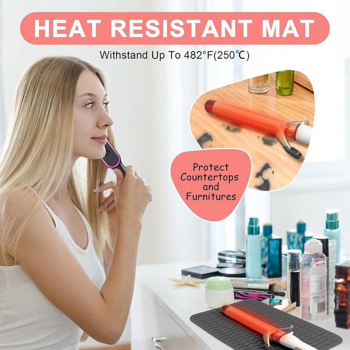 Suafrnut Alfombrilla de Silicona Resistente al Calor de Talla Grand...
