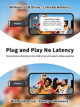 Gulloe Unidad flash de 512 GB diseñada para iPhone, memoria USB par...