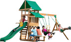 Backyard Discovery - Juego de columpio de madera de cedro Belmont