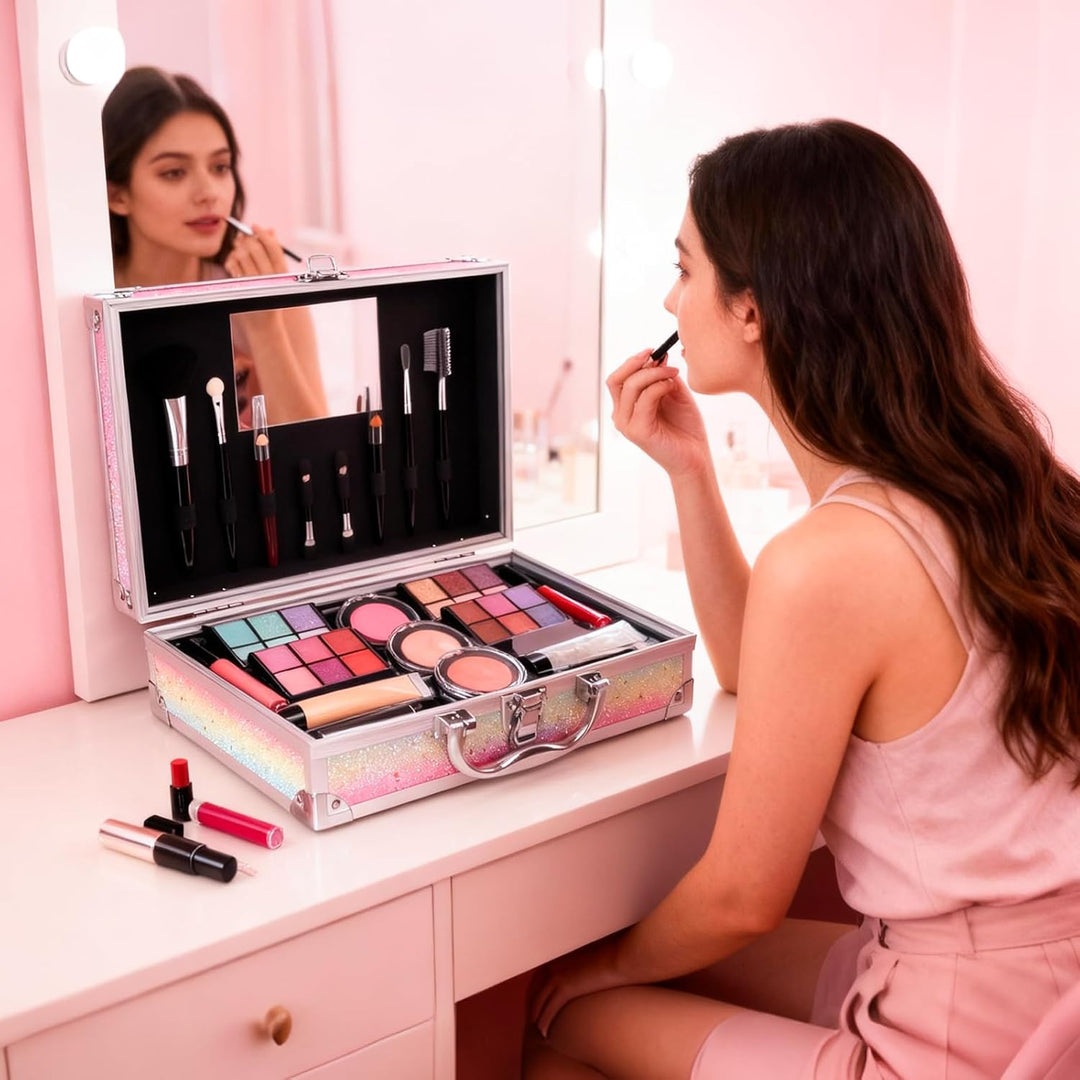 Kit de maquillaje para niñas adolescentes, juego completo de cosmét...