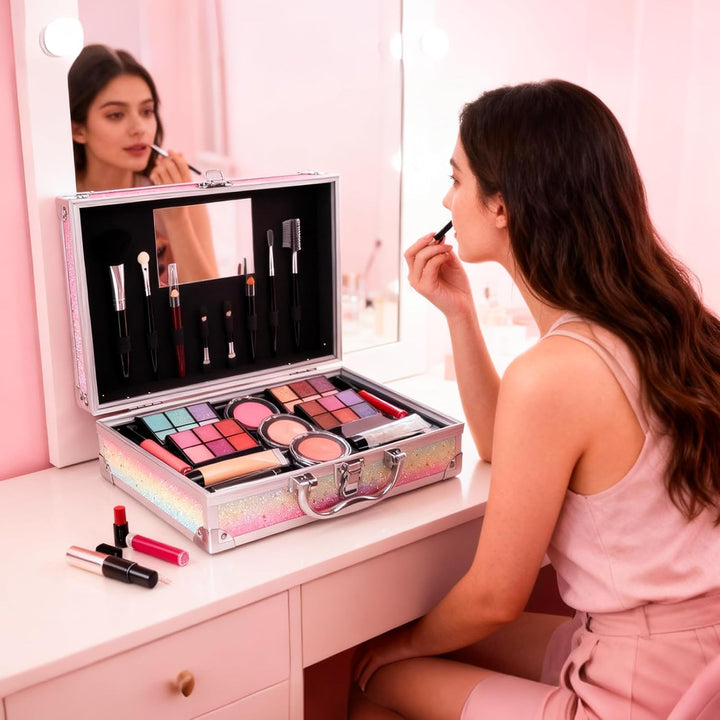 Kit de maquillaje para niñas adolescentes, juego completo de cosmét...