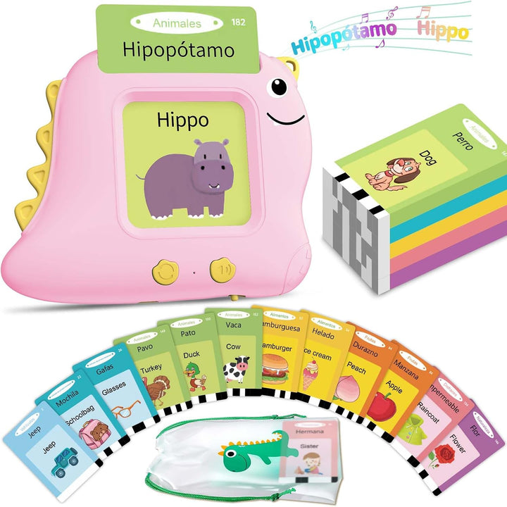 Alotwan Tarjetas flash parlantes, juguetes de aprendizaje de inglés...