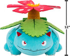 Pokemon Venusaur - Peluche suave de 12 pulgadas con detalles autént...