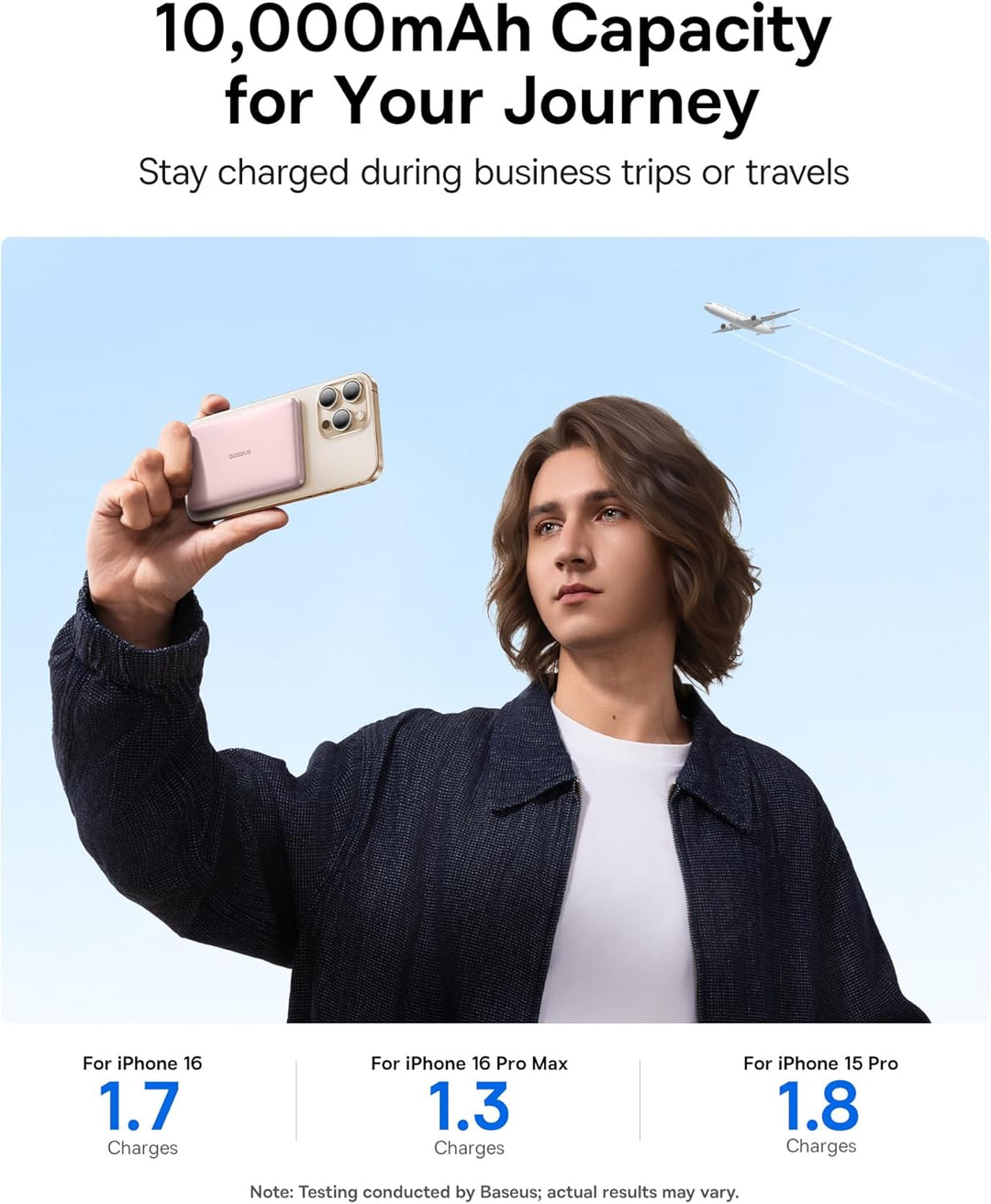 Baseus Picogo Cargador portátil Magsafe, banco de energía inalámbri...