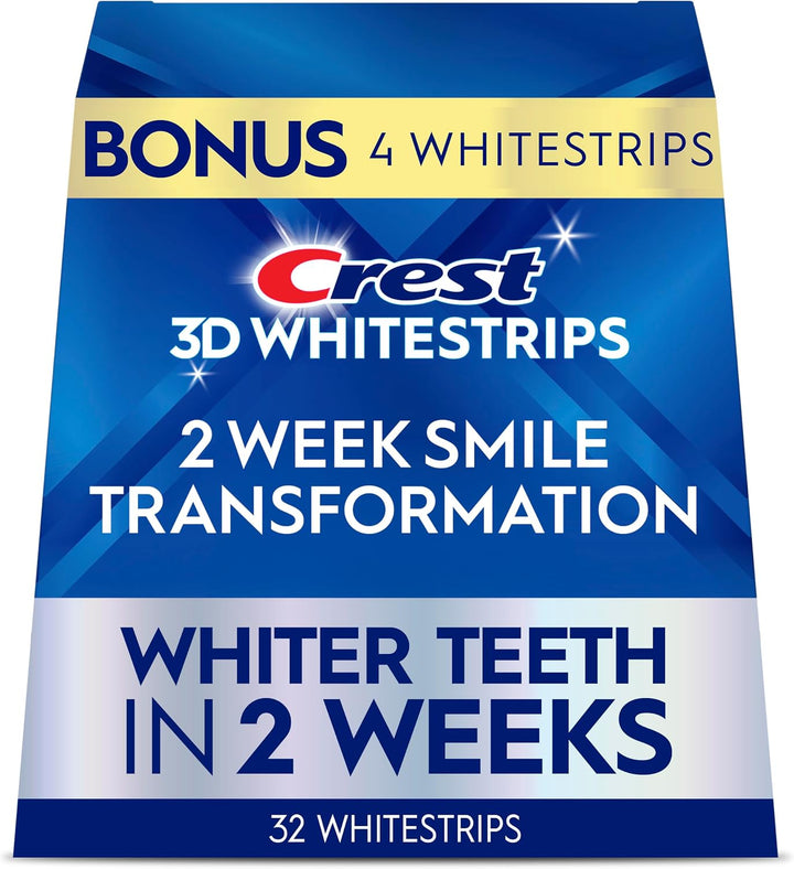 Crest Tiras blanqueadoras de dientes, Crest 3D Whitestrips 2 semana...