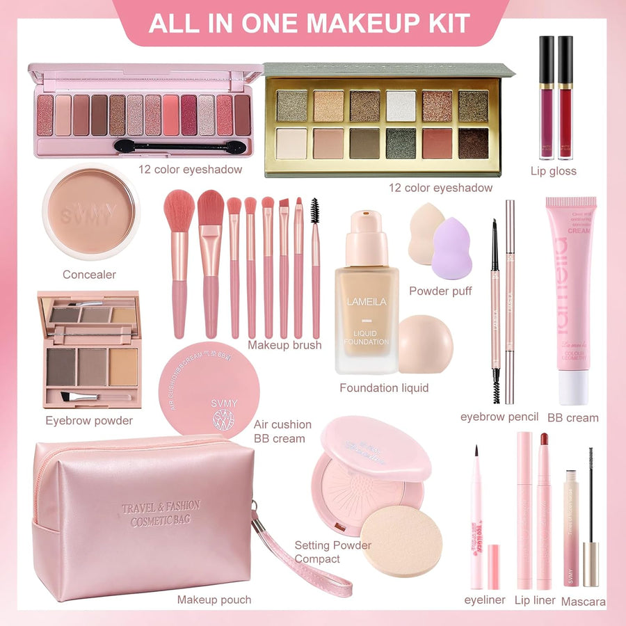 Fynqwor Kit de maquillaje, juego de maquillaje, kit de maquillaje t...