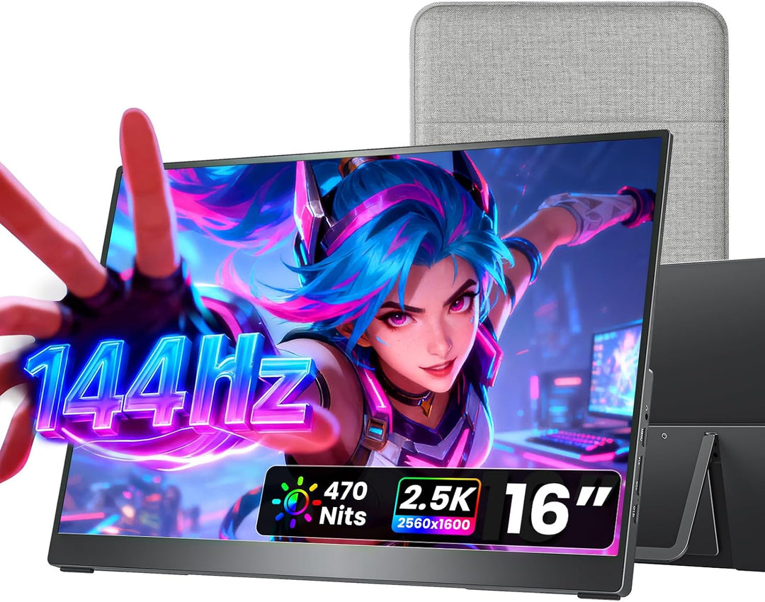 cocopar Monitor portátil de 16 pulgadas 2.5K QHD 120Hz 110% sRGB Mo...