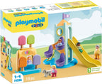 Playmobil 1.2.3: Torre de Aventura con Cabina de Helados