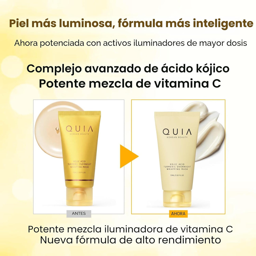 QUIA Turmeric + Ácido Kójico Máscara Envolvente Nocturna \u2013 Más...