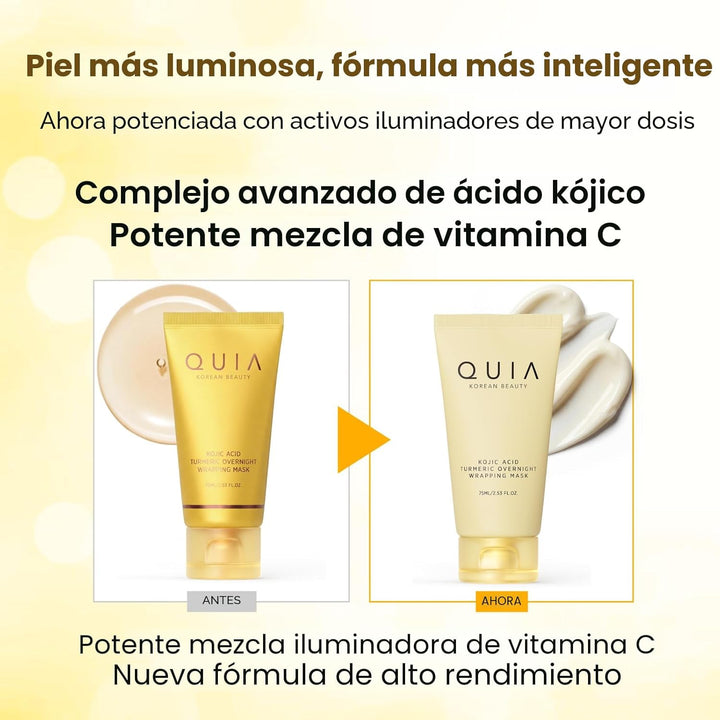QUIA Turmeric + Ácido Kójico Máscara Envolvente Nocturna \u2013 Más...