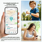Reloj inteligente K3 para niños con rastreador GPS, reloj inteligente HD 4G de 1.7 pulgadas con videollamadas, mensajes de texto, aplicación parental, SOS, música, reloj despertador, modo