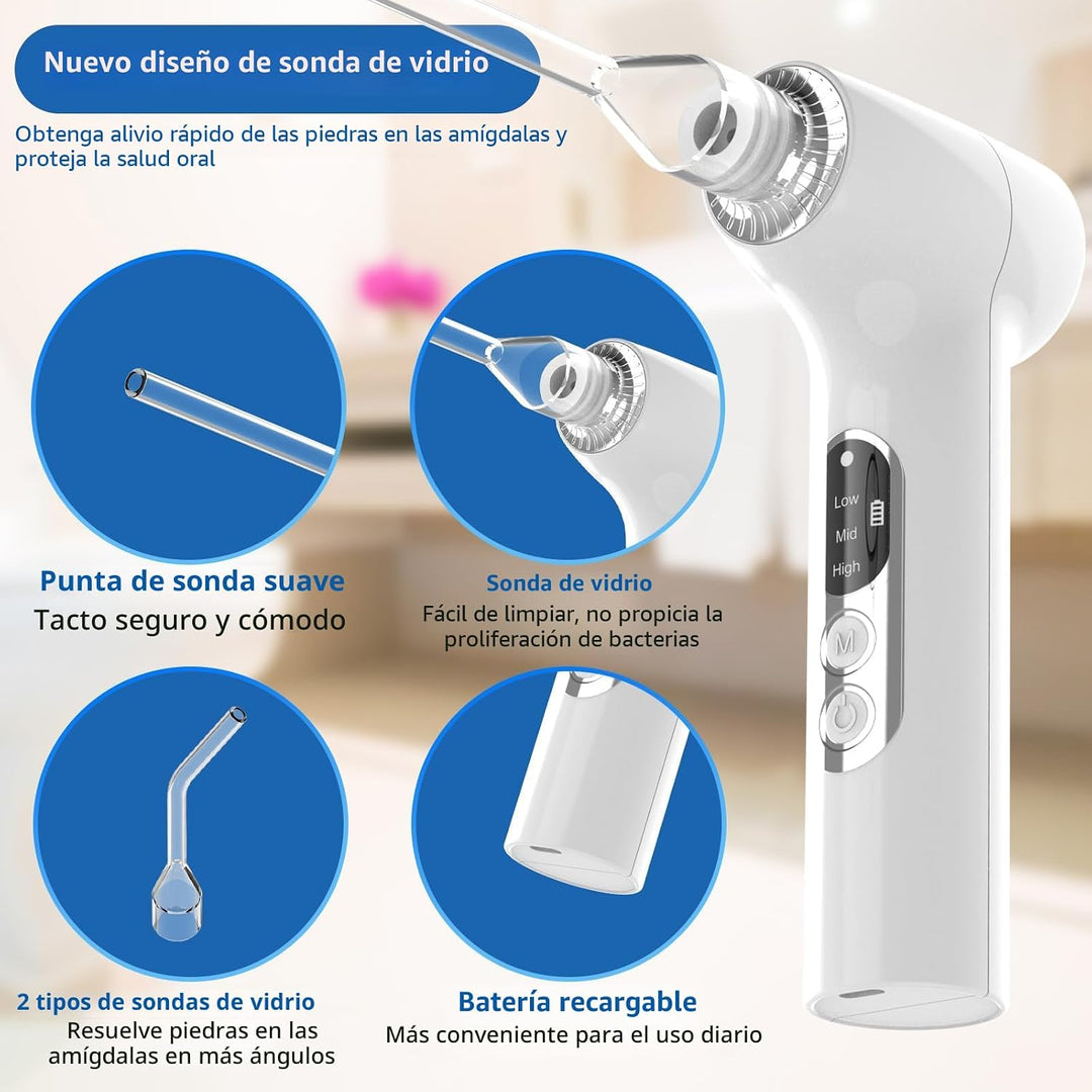 Sinkawa Removedor electrónico de piedras amígdalas mejorado, kit de...
