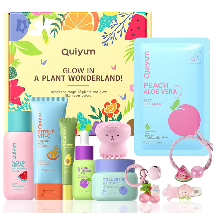 QUIYUM Set de regalo para el cuidado de la piel de frutas, rutina 6...