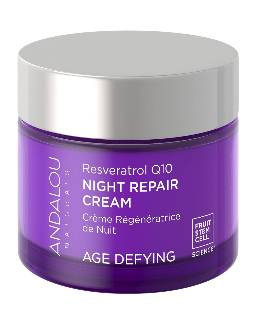 Crema reparadora de noche Andalou Naturals Age Defying Resveratrol...