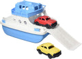 Green Toys Ferry Boat, azul/blanco 4C - Juego de simulación, habilidades motoras, juguete de baño flotante para niños. Sin BPA, ftalatos, PVC. Apto para lavavajillas, plástico reciclado, fabricado en