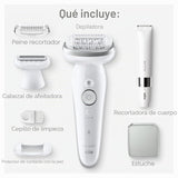 Braun Depiladora Silk-épil 9, cabezal pivotante, húmedo y seco, inc...